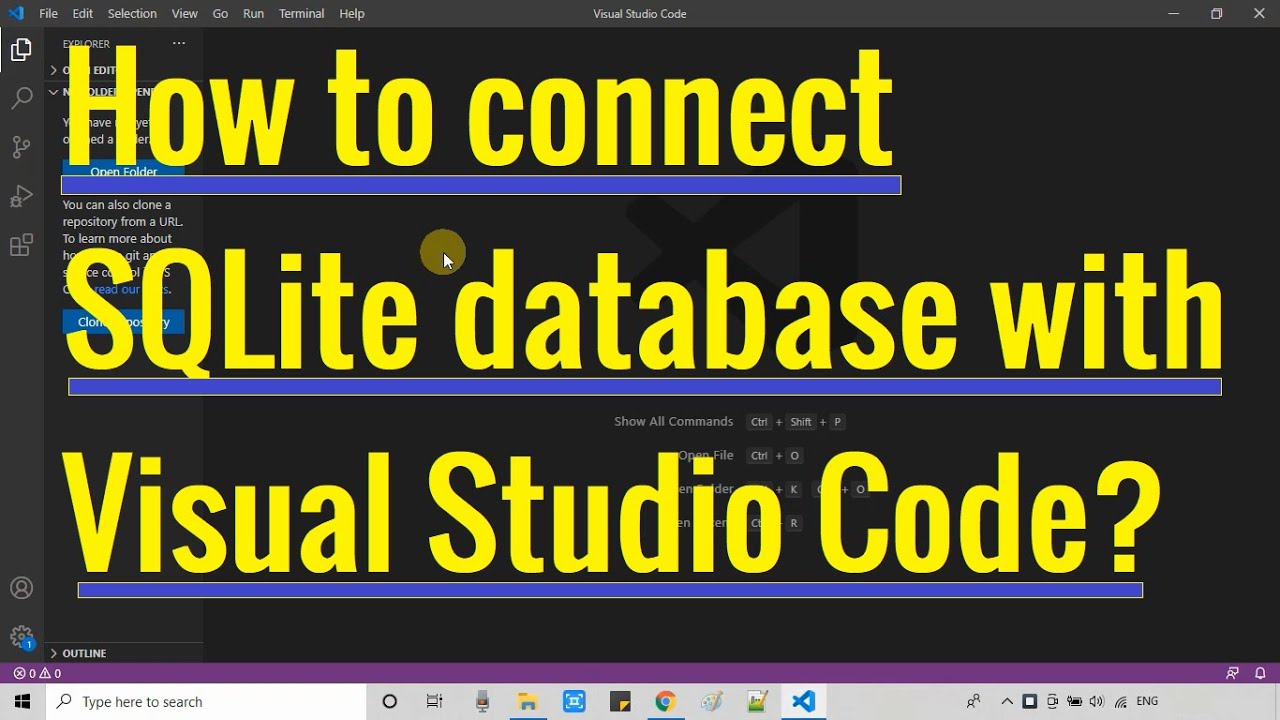Как подключить базу данных SQLite к Visual Studio Code?