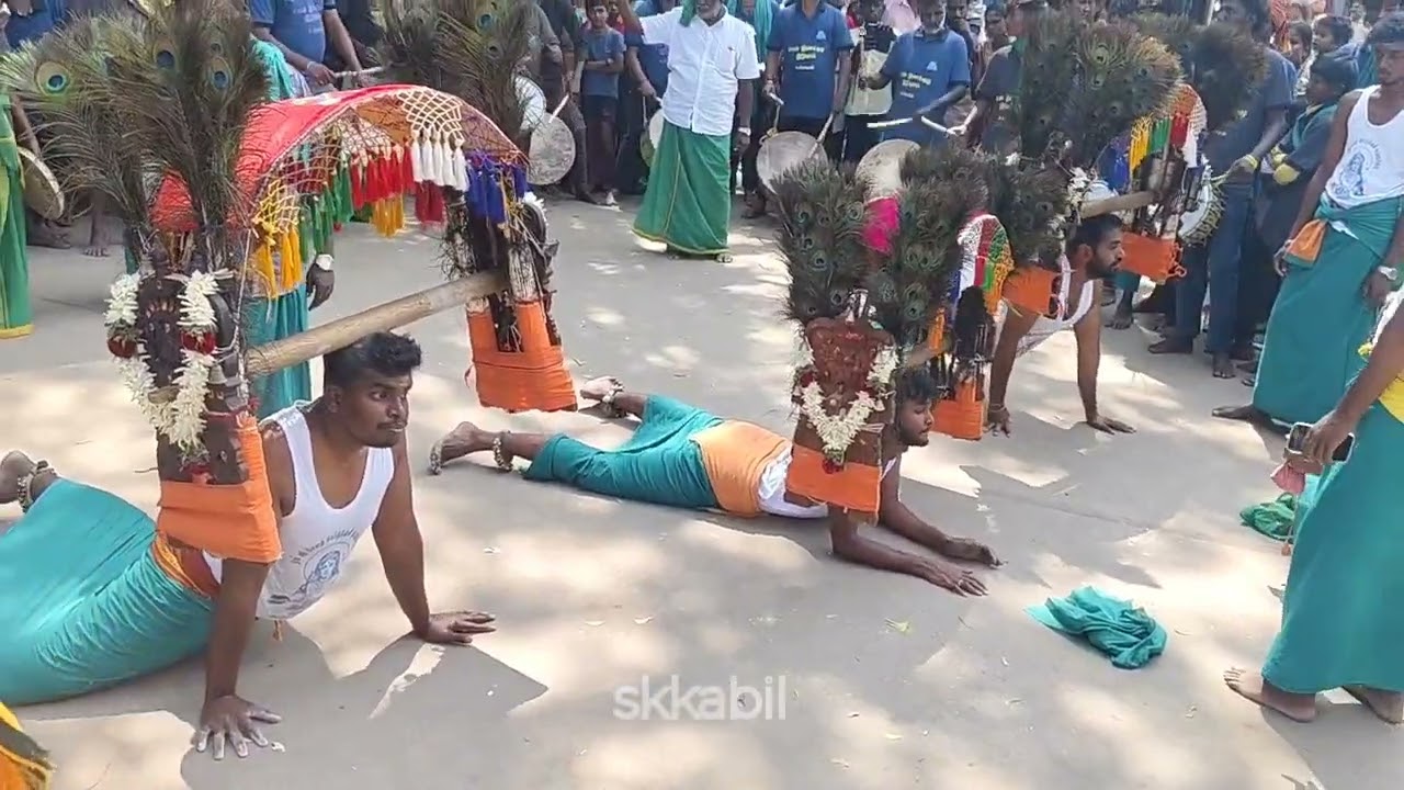 🎊 தைப்பூசம் மயிலாட்டம் கரகாட்டம் முருகனே வந்து டான்ஸ் ஆடுகிறார் 💥 | பழனி திருக்கோயில்💫