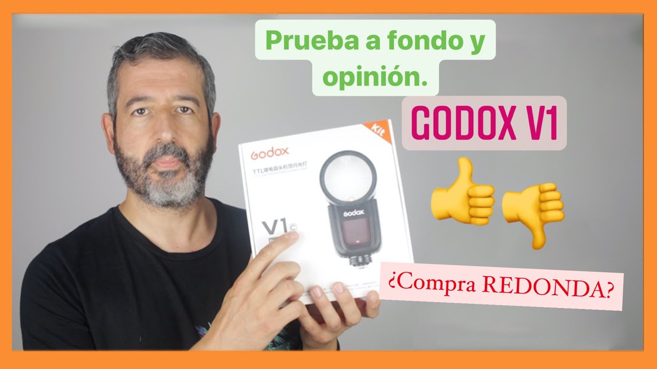 Antes de comprar flash GODOX V1.Prueba, TEST a fondo.OPINIÓN. 🤔recomendable? Calidad/precio REDONDO?