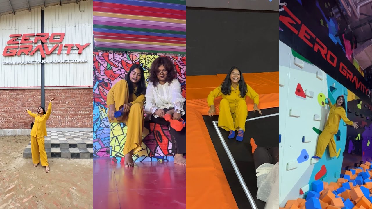 First trampoline park in Bangladesh 📍 Zero gravity