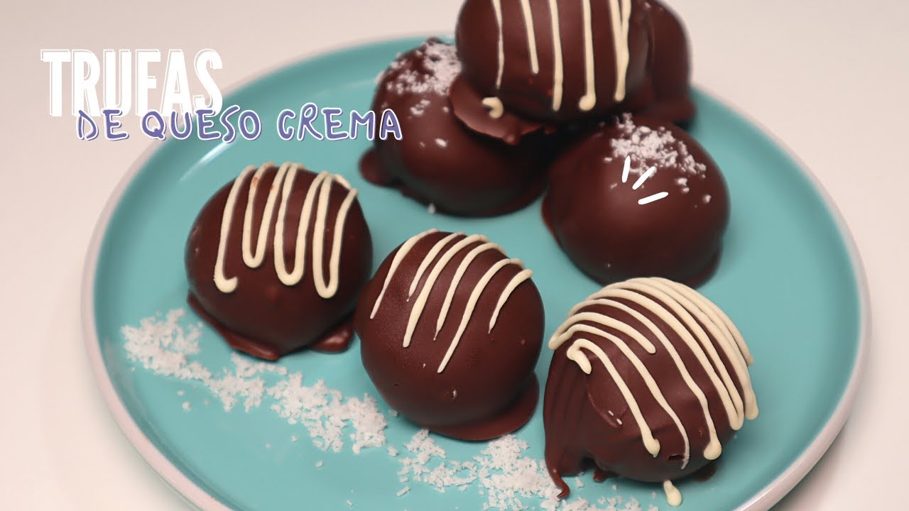 TRUFAS O BOMBONES DE QUESO CREMA/Delicioso postre con solo 3 INGREDIENTES
