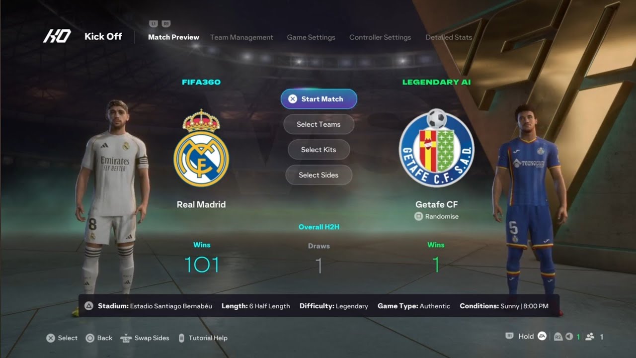 EA SPORTS FC 26 | Legendary | LALIGA EA SPORTS | Real Madrid v Getafe CF | Estadio Santiago Bernabéu
