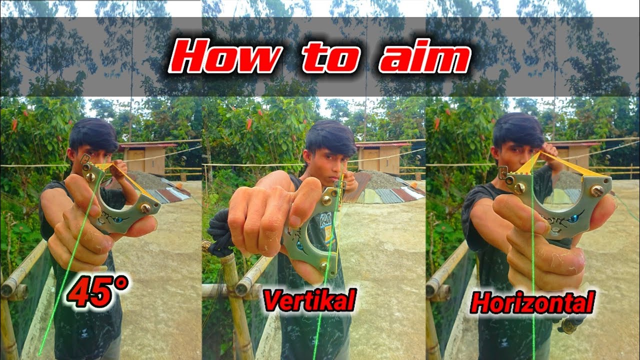 Slingshot : how to aim | cara membidik akurat ketapel cara pakai ketapelmini monster