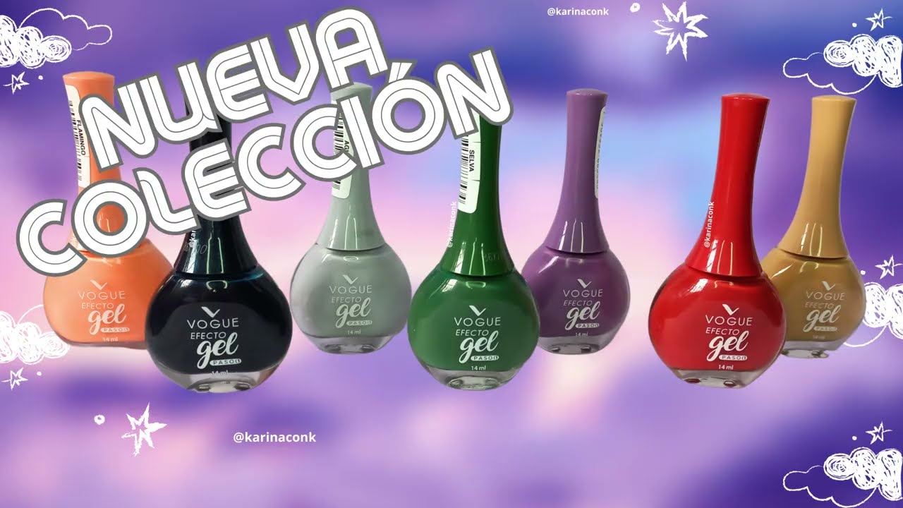 Colección AMAZONIA  🦩🐅 – Esmaltes Vogue Efecto Gel  💅💅