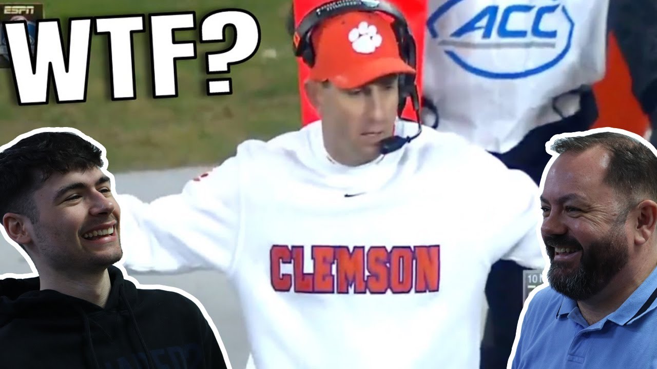 BRITISH FATHER AND SON REACTS! College Football 