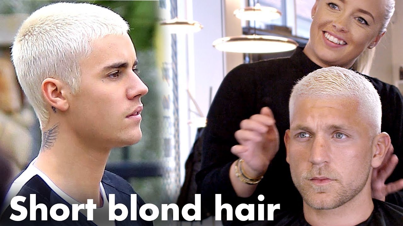 Justin Bieber Short Blond hair - Platinum Skinfade hairstyle for men