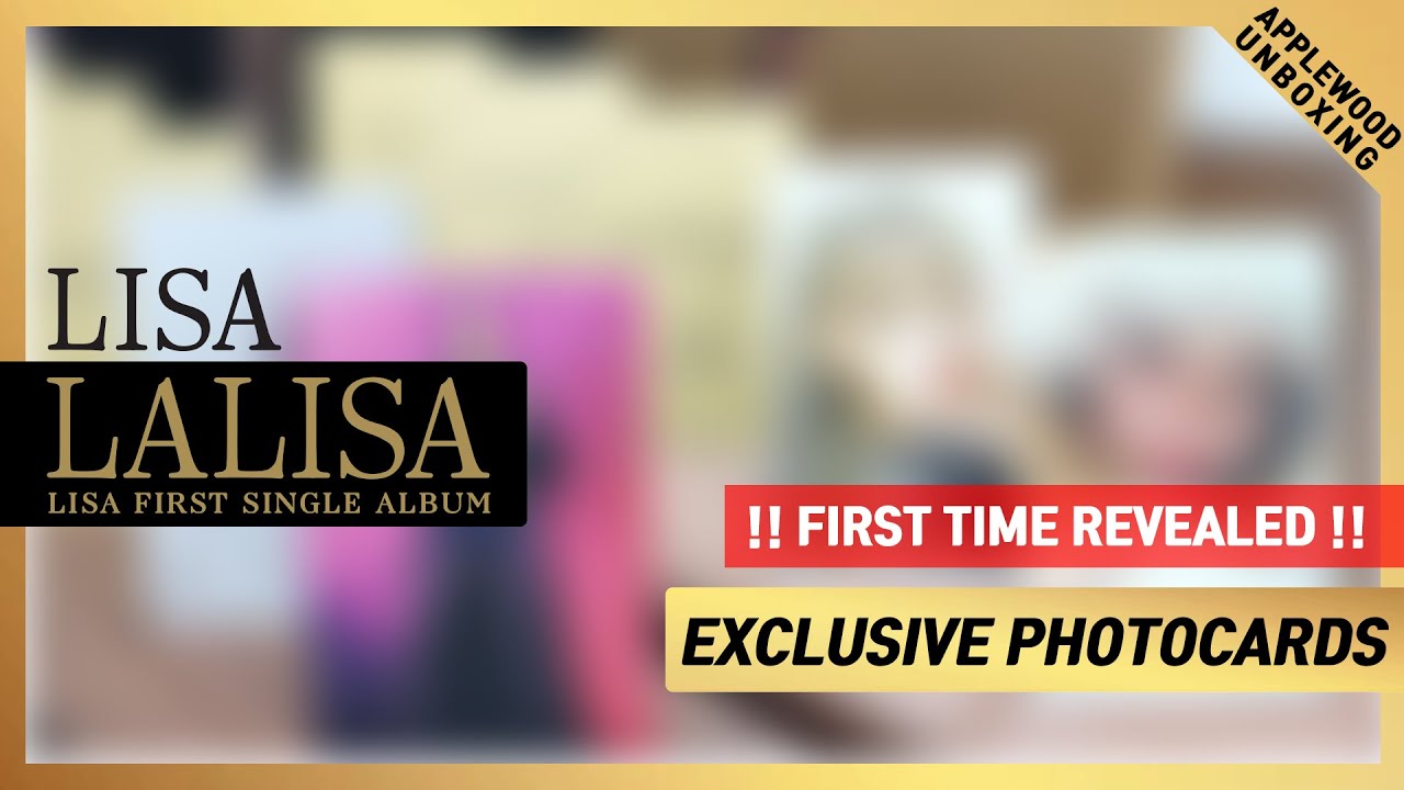 [EXCLUSIVE] LISA FIRST SINGLE ALBUM LALISA &hearts;PRE-ORDER + GENERAL SALE PHOTOCARDS&hearts;