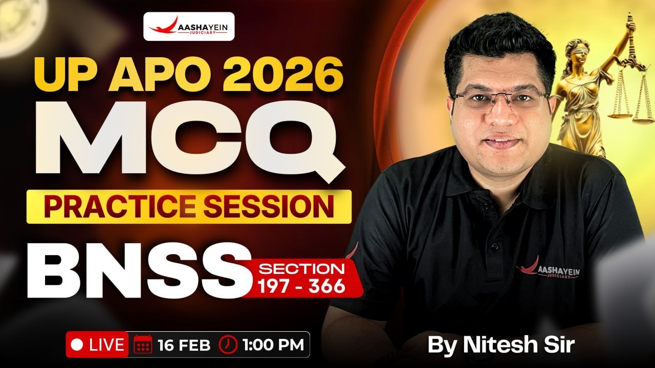 UP APO 2026 BNSS MCQ Practice Session (Section 197 - 366) | Most Expected Questions | By Nitesh Sir