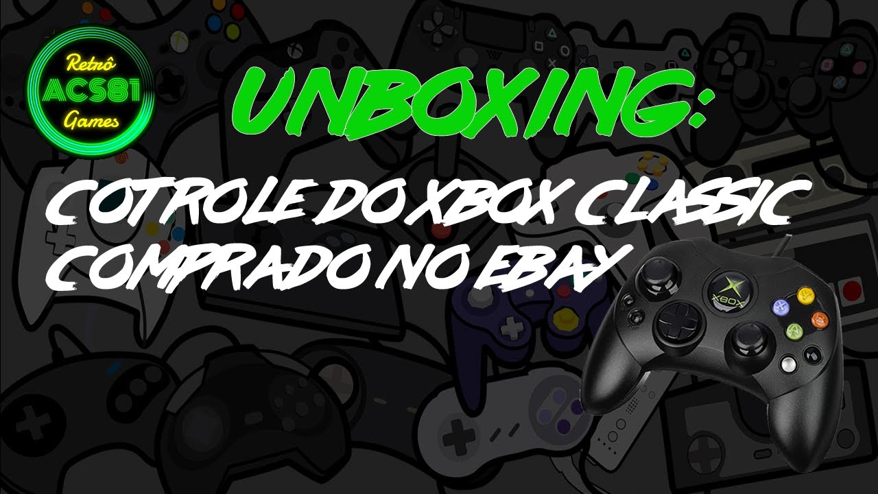 UMBOXING: CONTROLE XBOX CLASSIC.