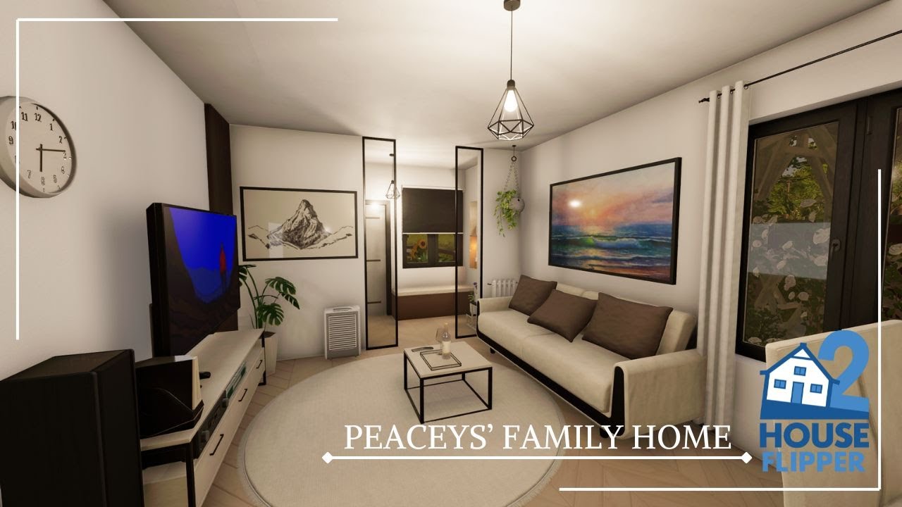 Peaceys' Family Home | House Flipper 2 | Before and After Renovation | Speed Build