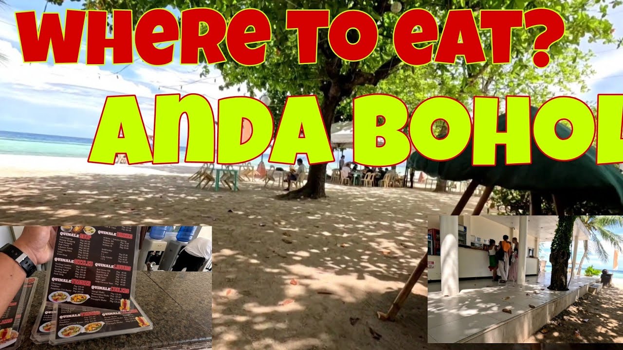Anda bohol foodpark | Lunch infront of anda white beach