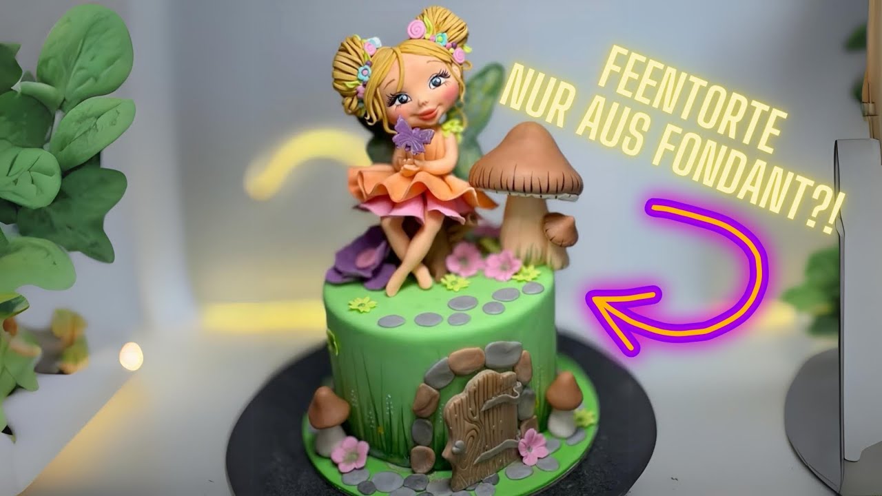 Wie man eine Feen-Torte komplett aus Fondant herstellt