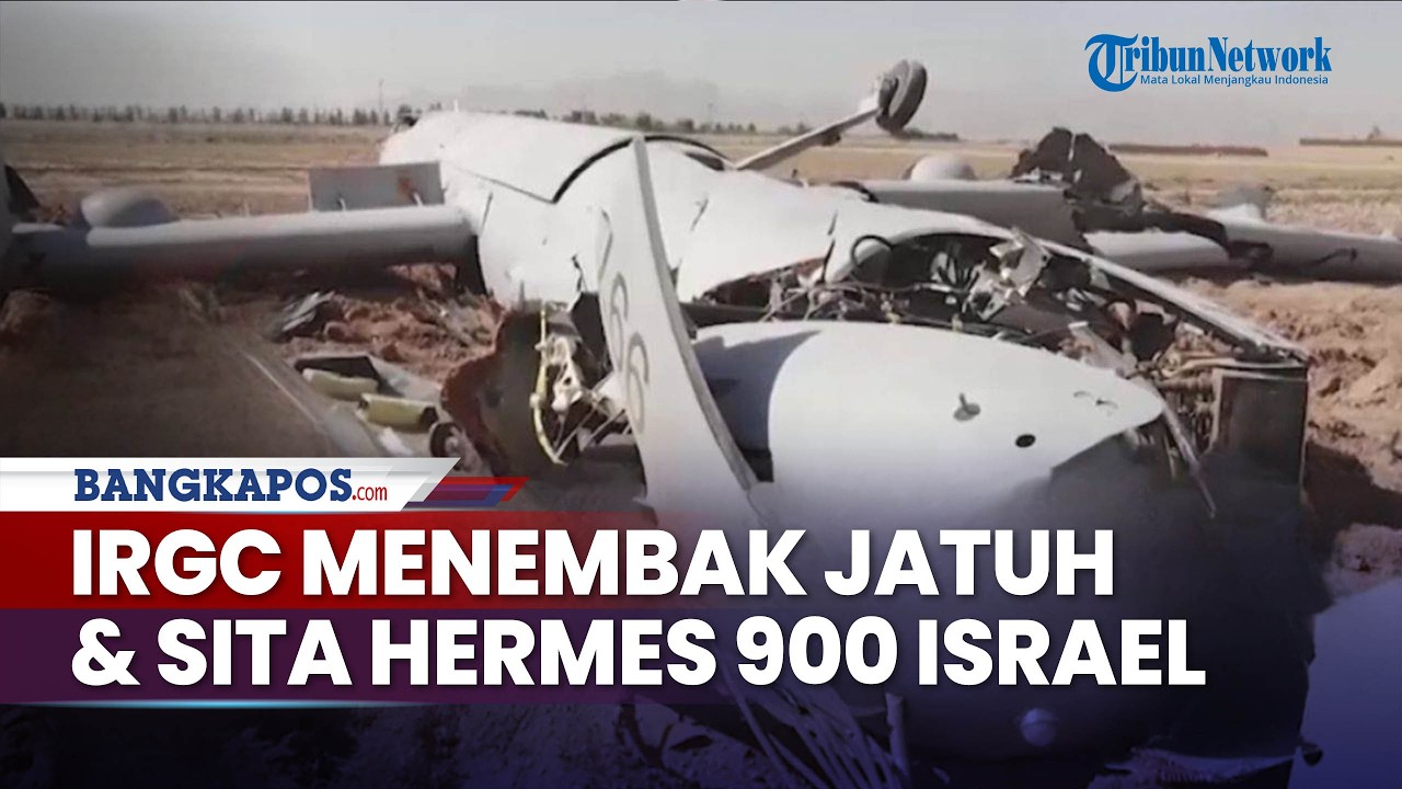 IRGC Tembak Jatuh & Sita Drone Hermes 900 Israel: Musuh Gagal Laksanakan Misi Tempur di Zona Perang