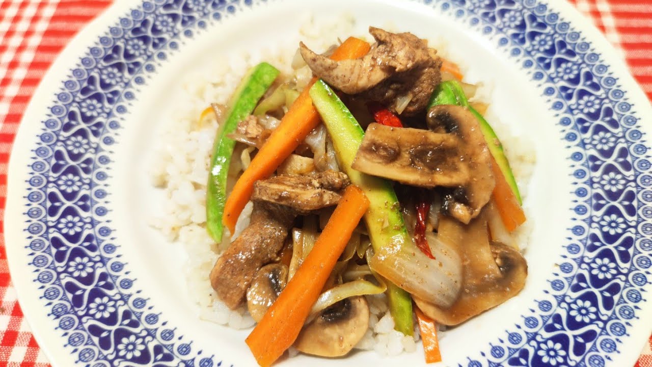 piletina na Kineski način sa povrćem-chinese-style chicken with vegetables