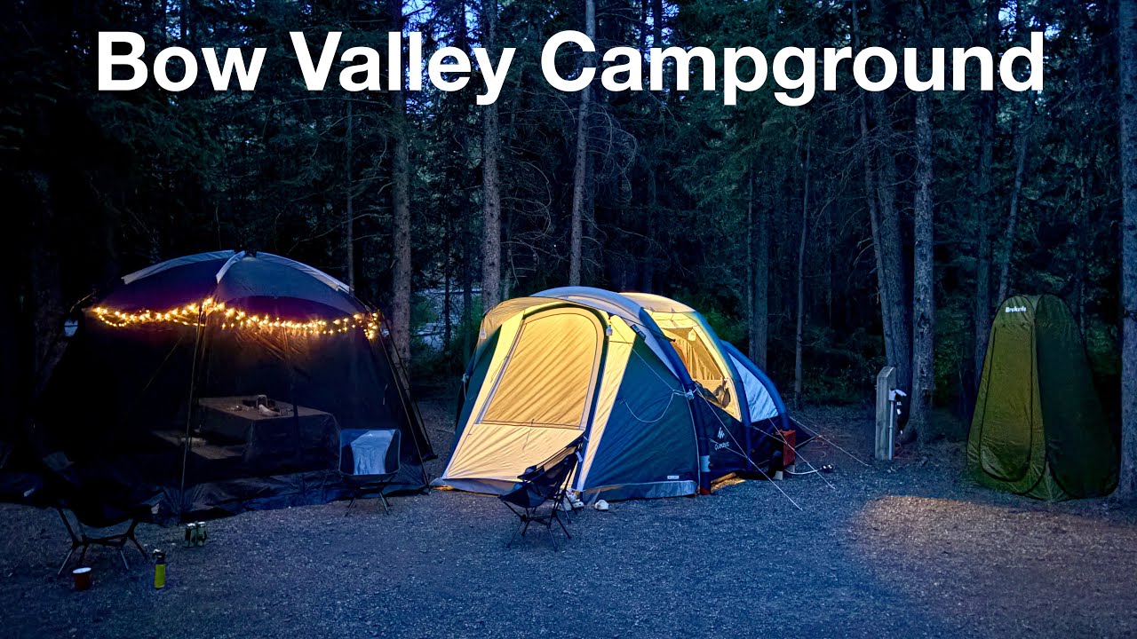 Camping: Bow Valley Campground | Decathlon Air Tent | Quechua Air Seconds 4.1 Fresh & Black