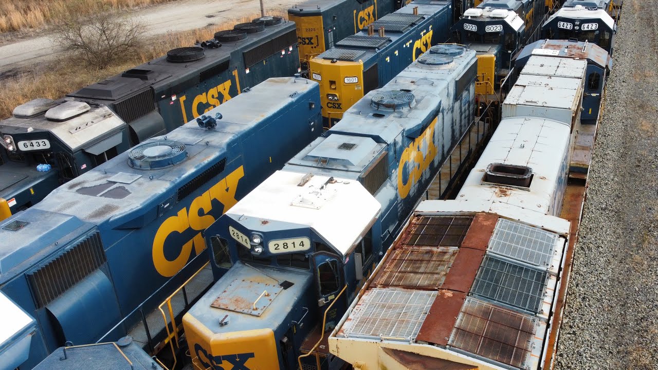 3 Spirit Units! Russel Storage Yard And Huntington WV! The Last NS SD80MACs! Hundreds of CSX Sold!