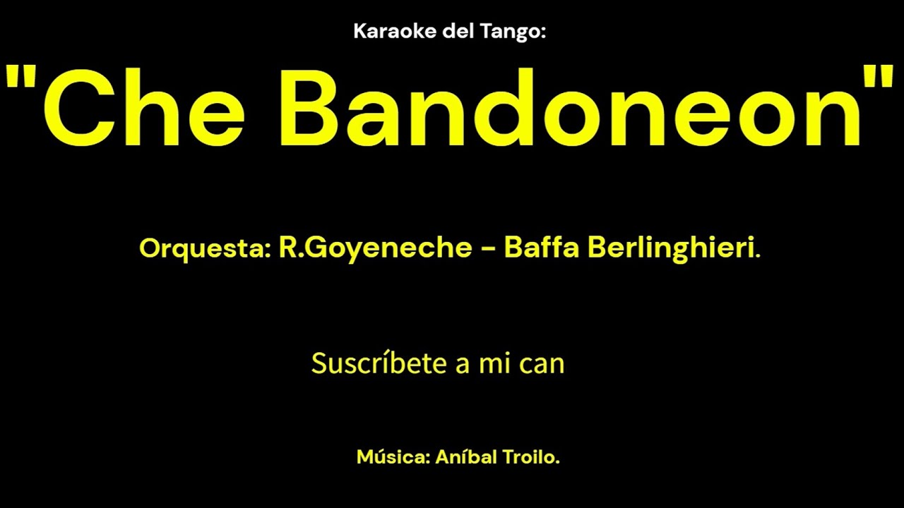Karaoke del Tango:  