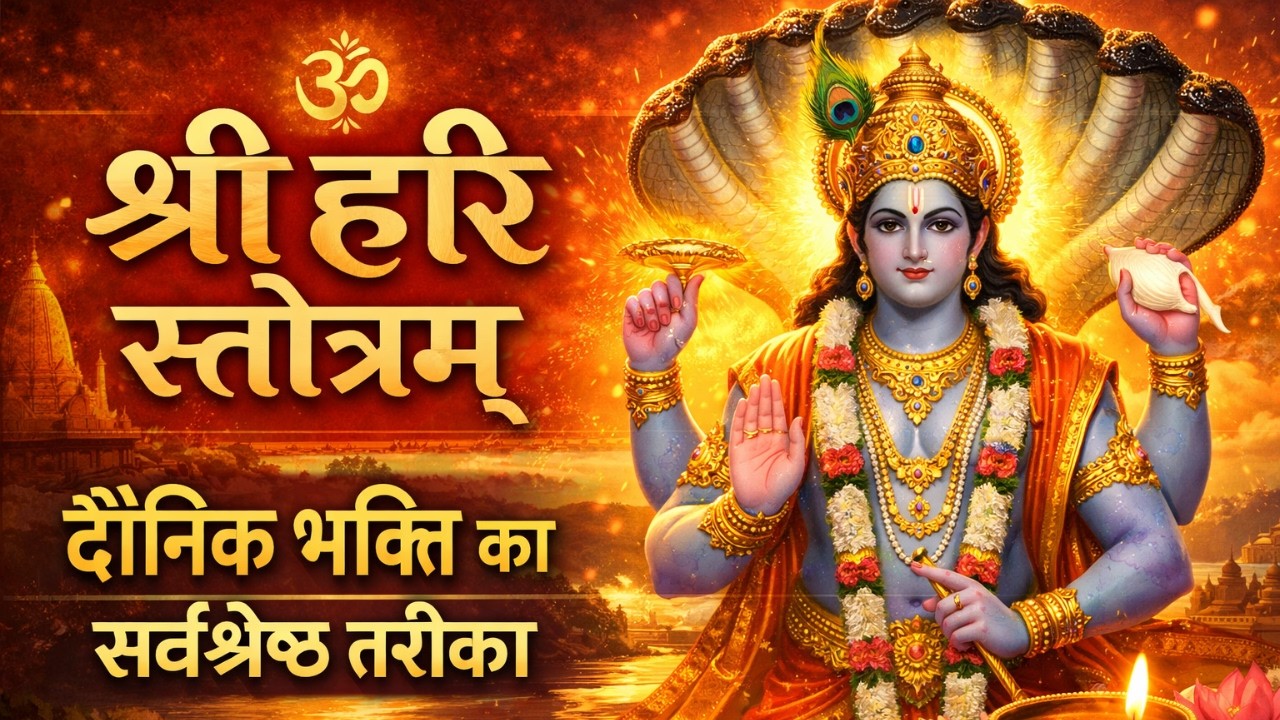 Vishnu Stotram 🙏 Shri Hari Stotram with Lyrics | Powerful Lord Vishnu Mantra