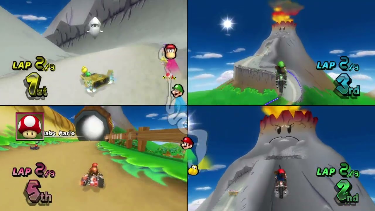 Mario Kart Wii ✦ 4 Players #391 Lightning Cup Mirror