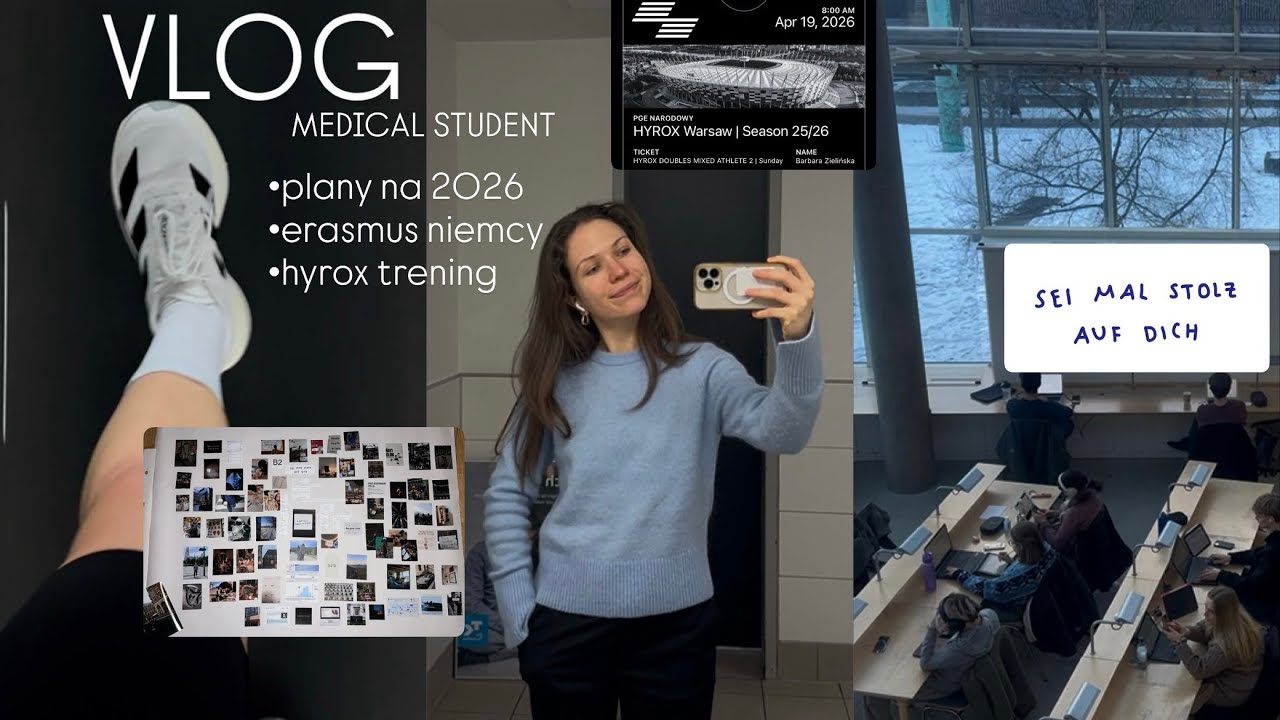 vlog med student 5y| plany na 2026, erasmus niemcy, hyrox 🇩🇪