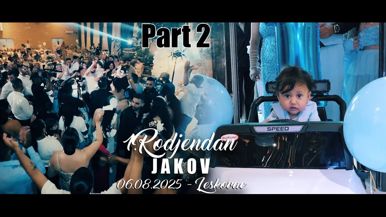 JAKOV 1.RODJENDAN PART2 - 06.08.2025 LESKOVAC-STUDIO ROMA IVICA 4K LESKOVAC