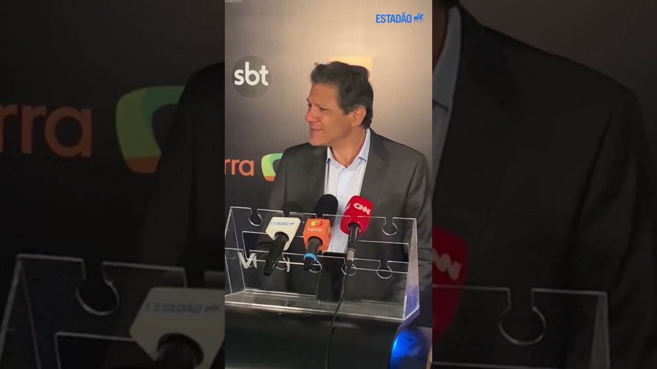 Em sua chegada a sabatina do 'Estad&atilde;o', Haddad critica recuo de Tarc&iacute;sio em rela&ccedil;&atilde;o a c&acirc;meras de PMs