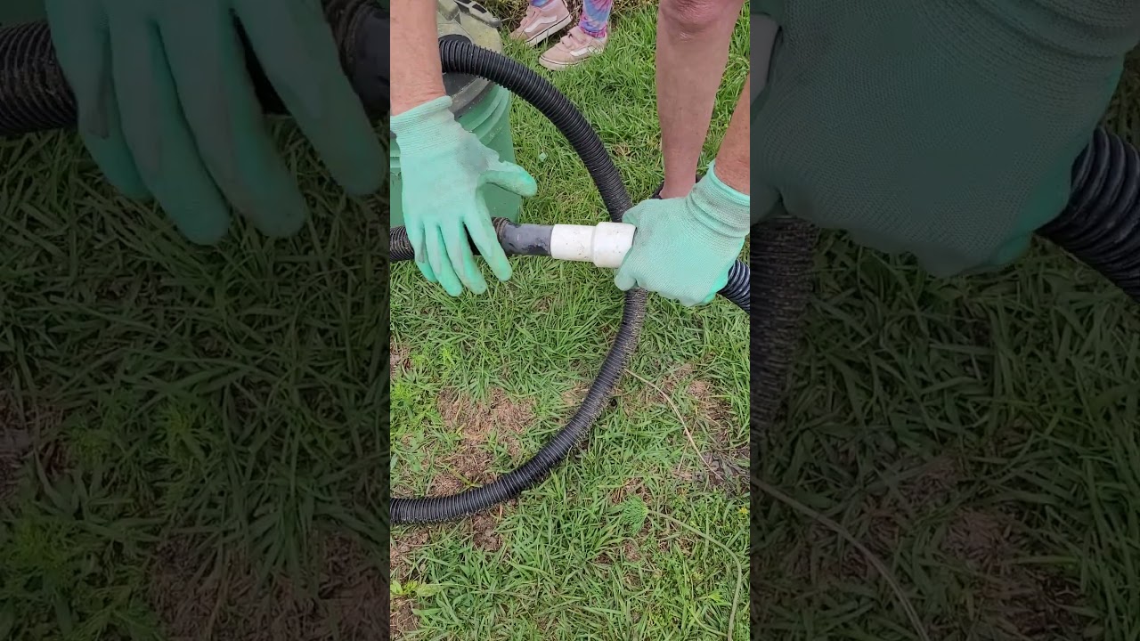 How to empty a pool really fast!