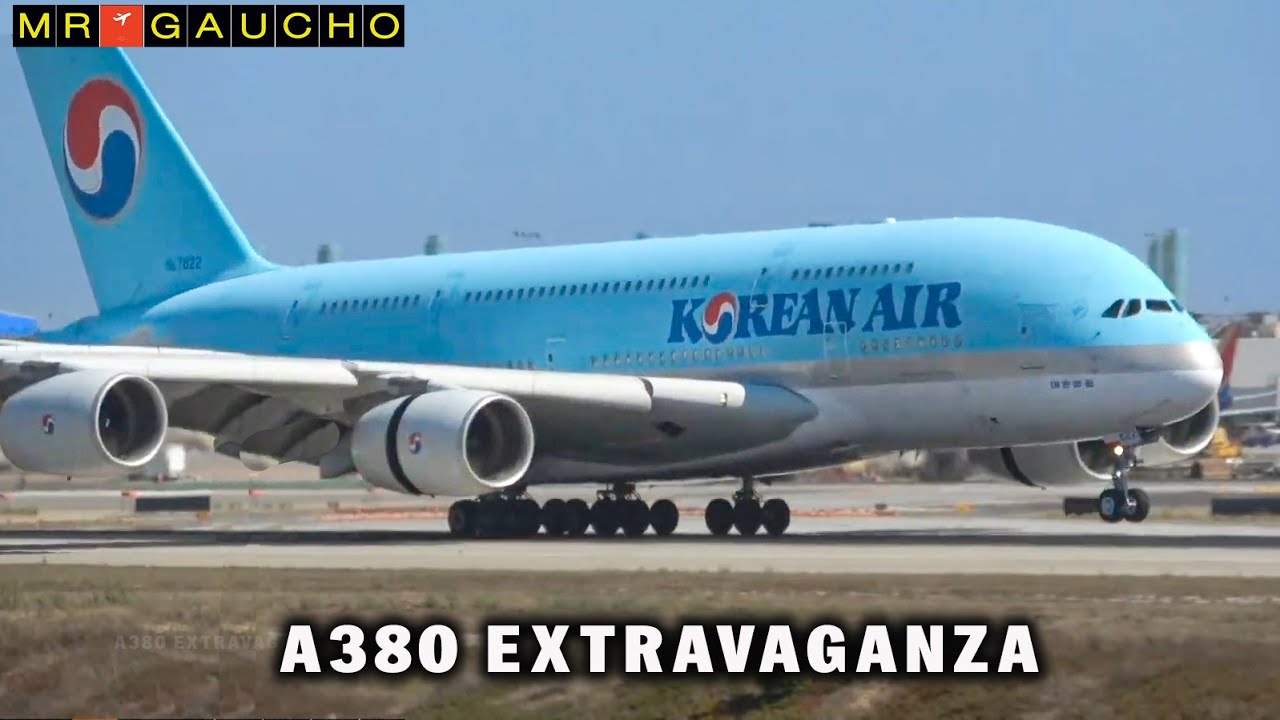 AIRBUS A380 EXTRAVAGANZA UP CLOSE AT LAX | PLANE SPOTTING THE SUPERS !!
