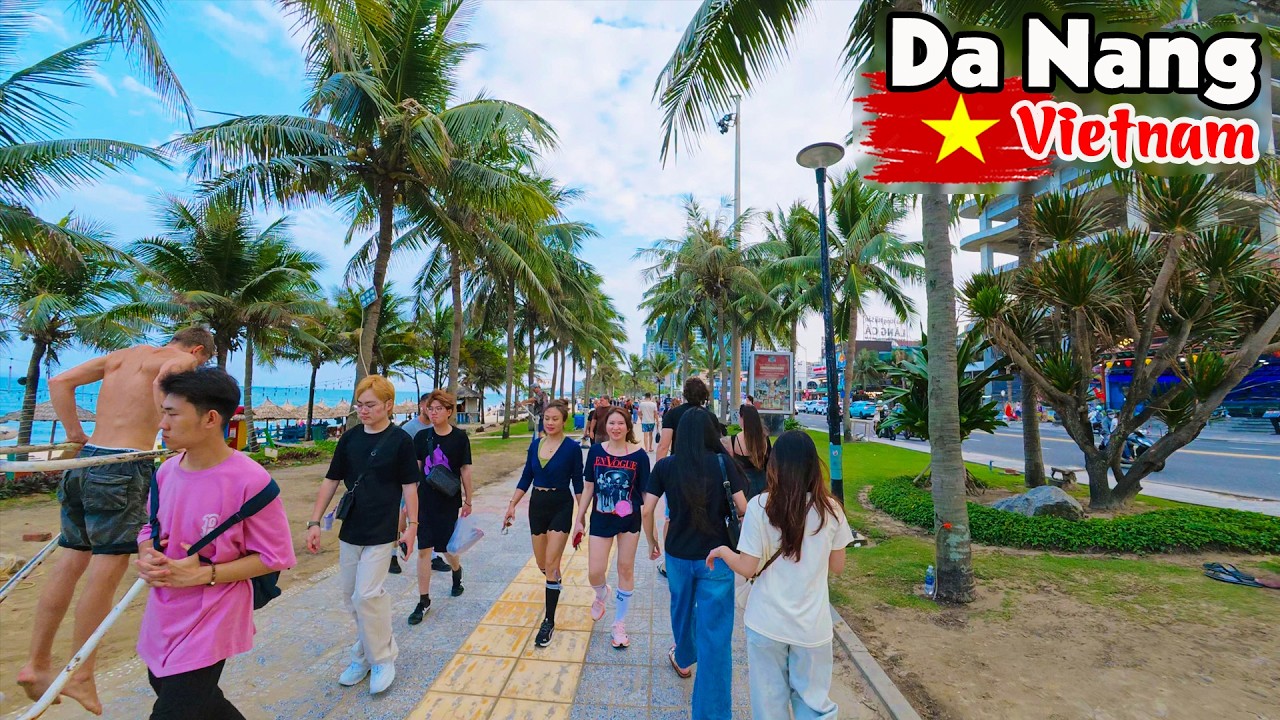 Beautiful My Khe Beach Da Nang Vietnam - Cinematic & Relaxing 4K Beach Walk 2026