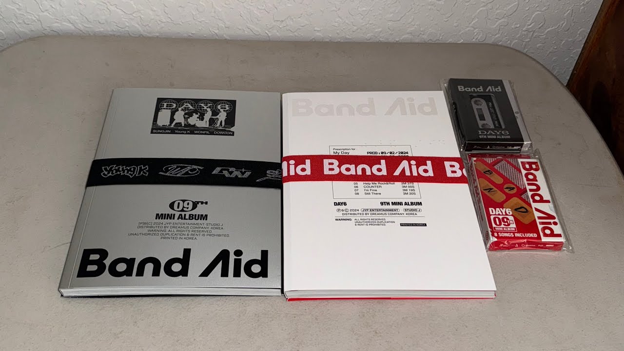 Day6 9th Mini Album Band Aid Unboxing (All Ver)