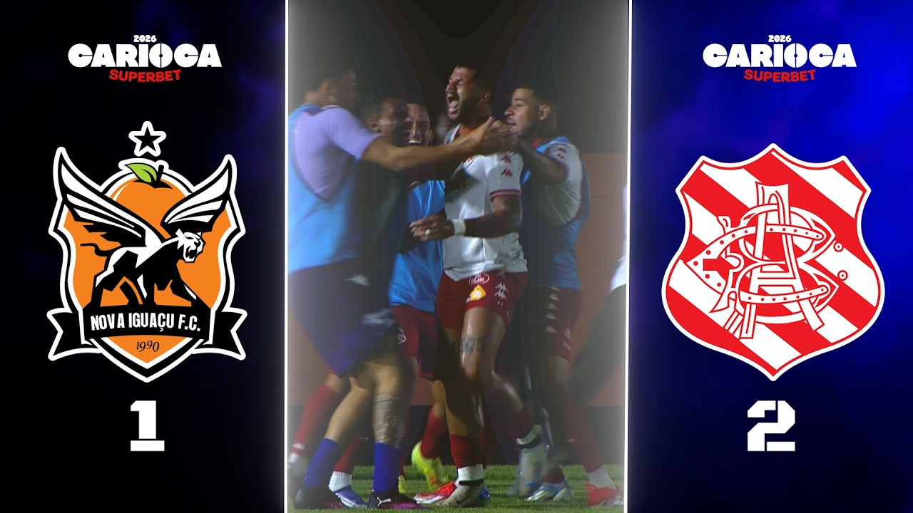 CARIOCA SUPERBET 2026 - TAÇA GUANABARA - 5ª RODADA - NOVA IGUAÇU 1X2 BANGU
