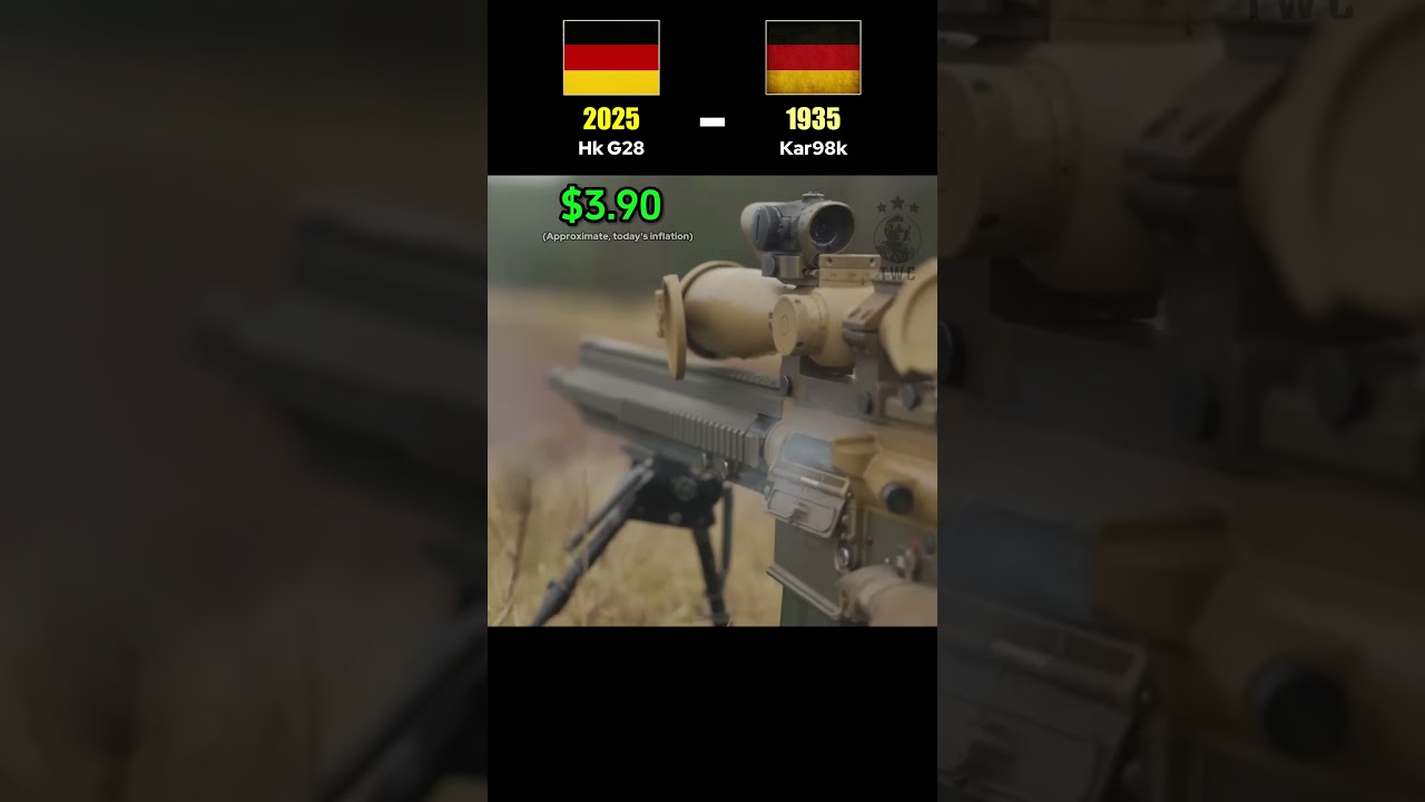 Современный Hk G28 против Kar98k времён Второй мировой войны — эволюция немецкой высокоточной вин...