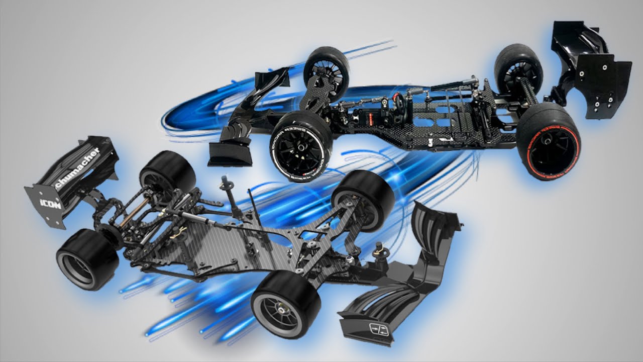 Formula 1 RC Car Testing Shakedown Runs.  Mardave FP1 & Schumacher Racing ICON