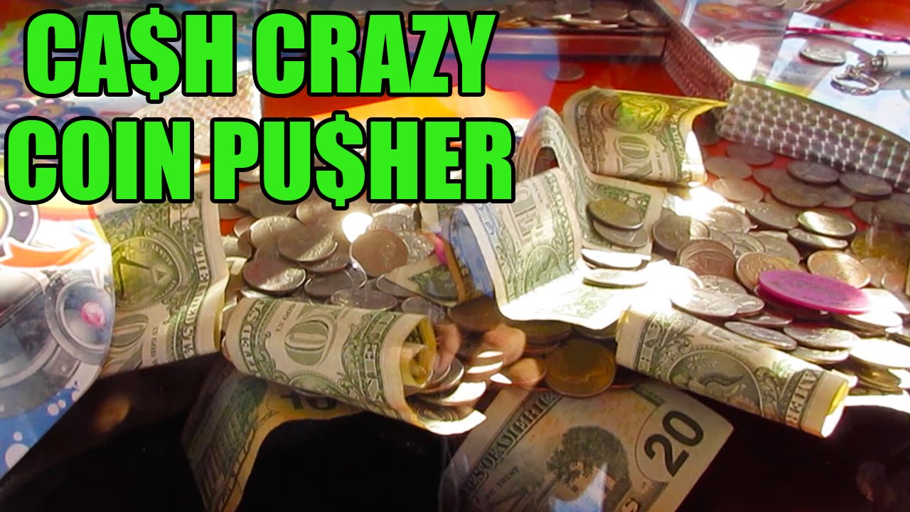 COIN PUSHER FILLED W/CASH MONEY! CARNIVAL GAME | FAIR FUN | BATTLE ARCADE