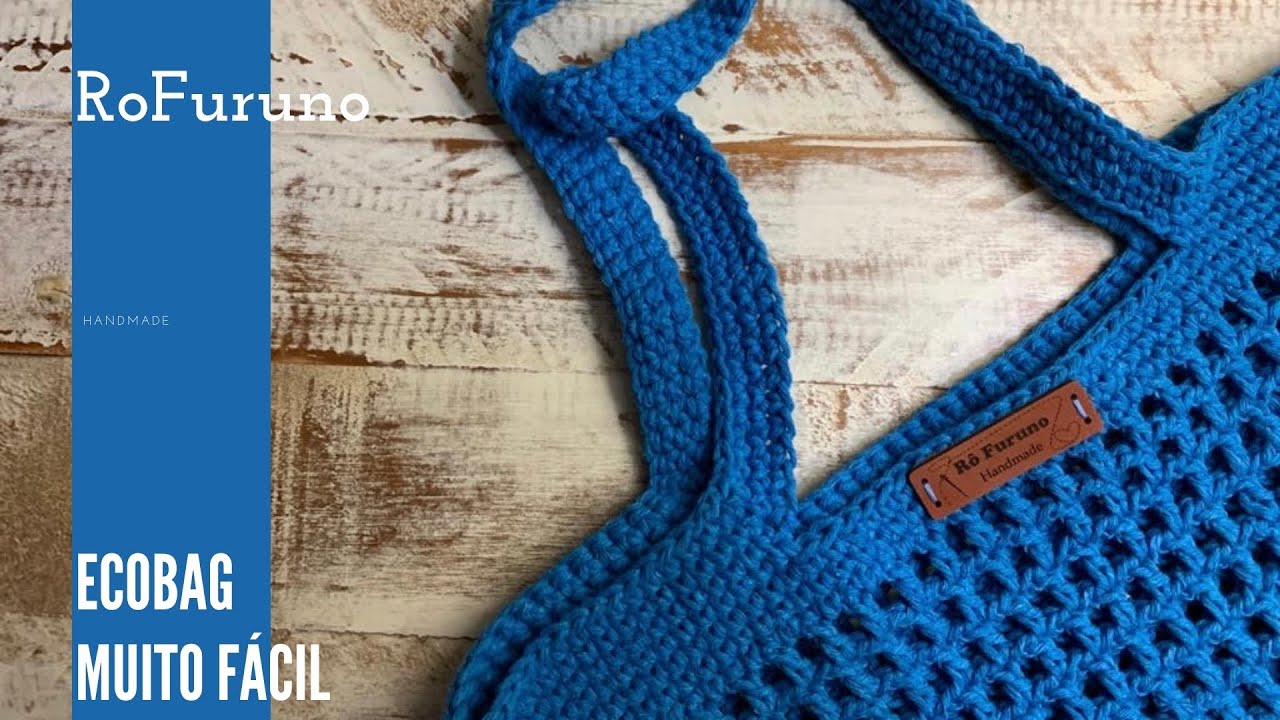 eco bag de crochê | bolsa de crochê muito fácil de fazer | Video Aula Completa