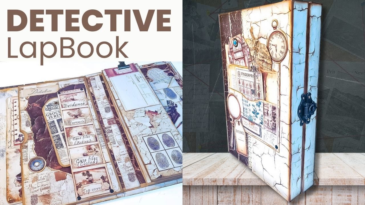 Detective LapBook Full Tutorial - Enola Holmes Journal