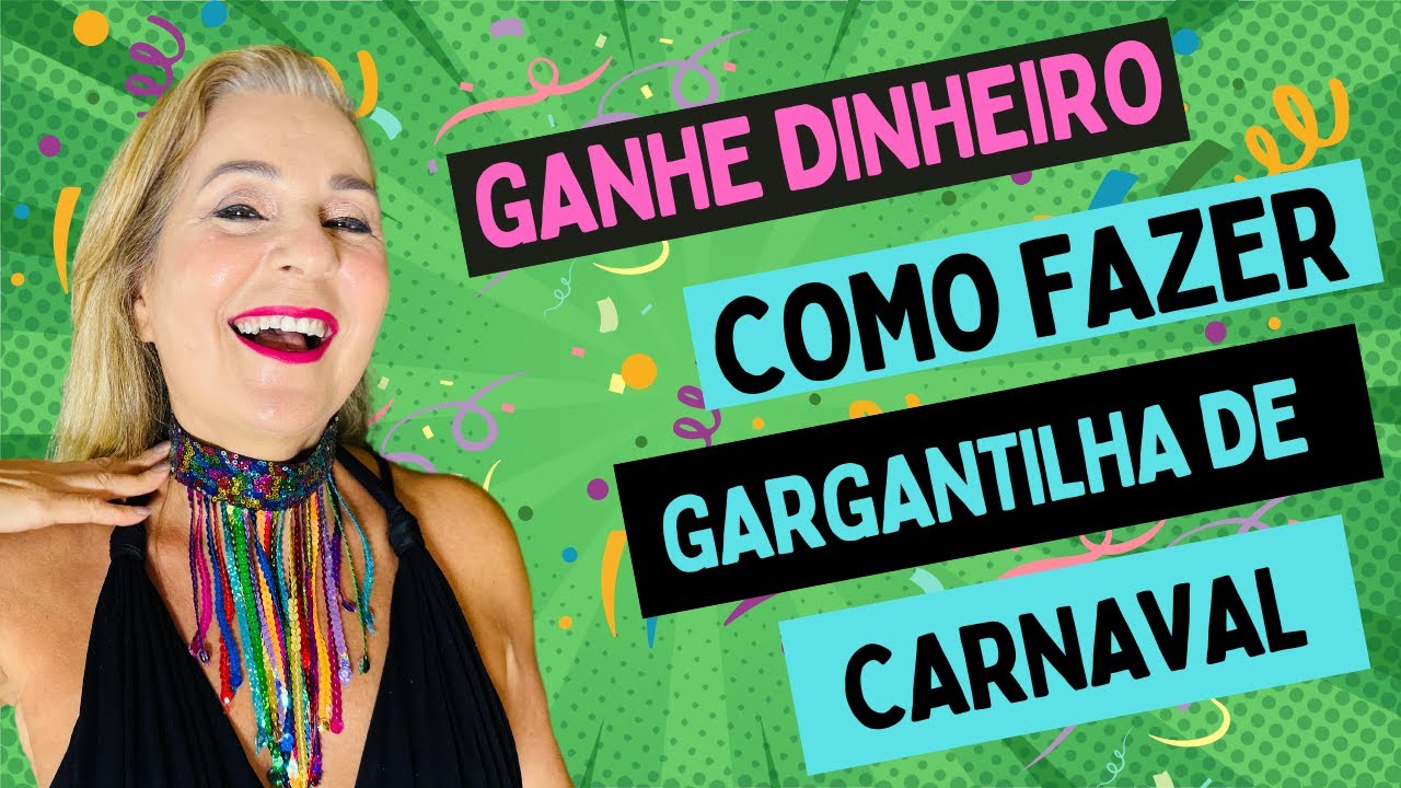 COMO FAZER GARGANTILHA DE CARNAVAL (GANHE DINHEIRO) | KARIN PACHECO