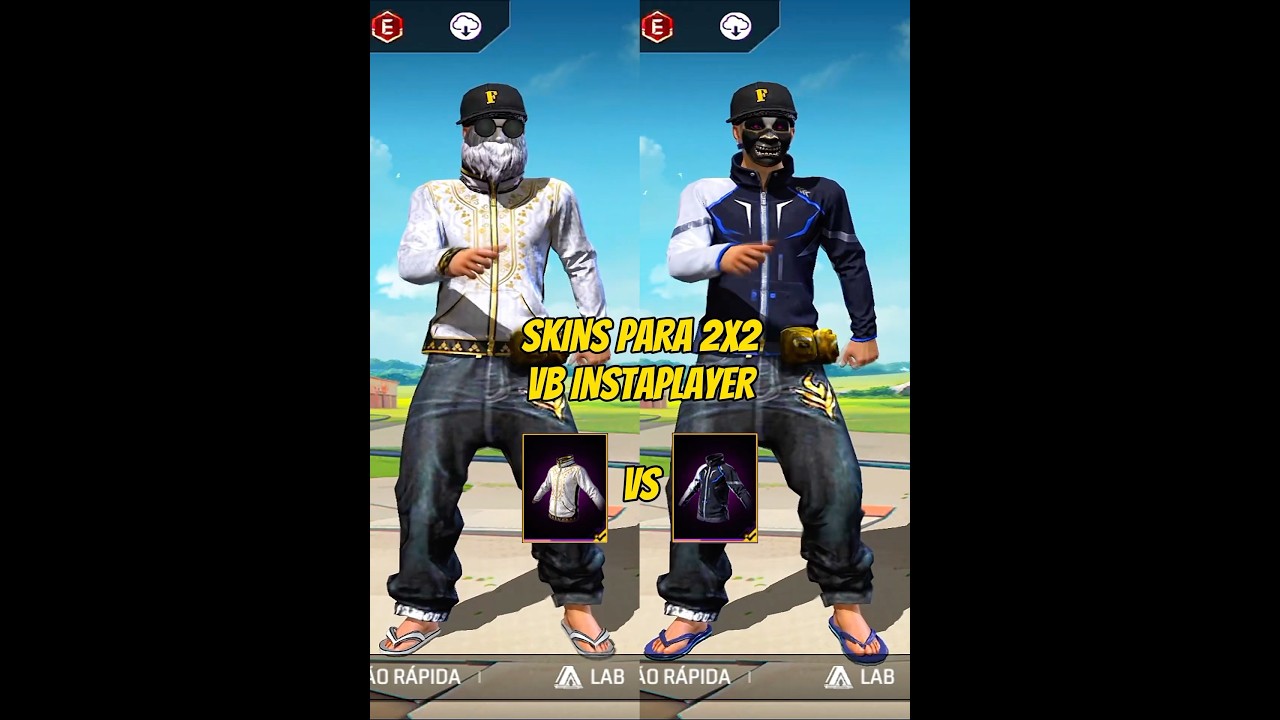 skins para 2x2 sol cintilante x subaquático #pobrelkff #shorts #skinspara4v4