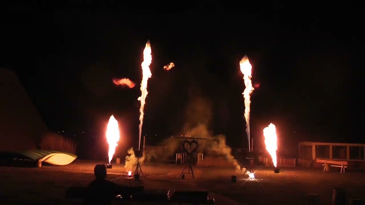 Flamershow f&uuml;r Hochzeiten mit Explo X2 Wave Flamer, GX2 und Spark Machine - Demoversion -