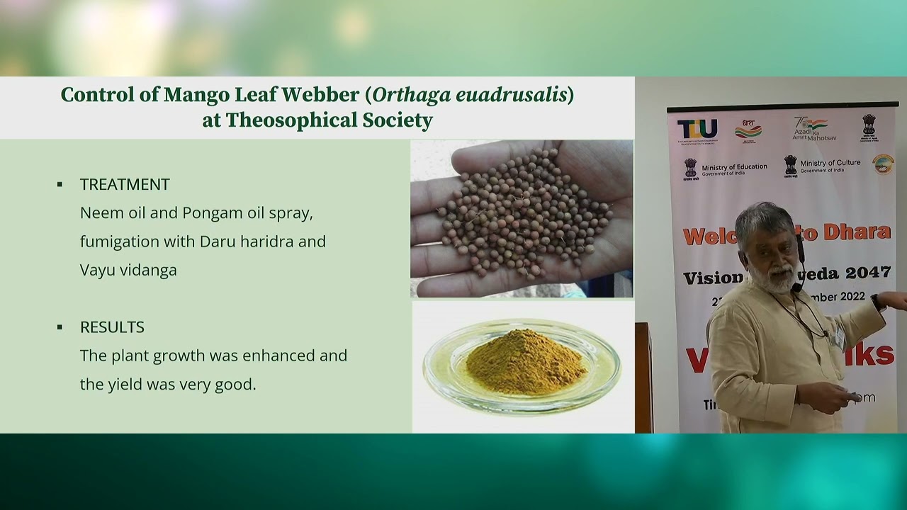 Dr. A V Balasubramanian: Vriksh-Ayurveda, Traditional Indian Plant Science: Retrospect and Prospects