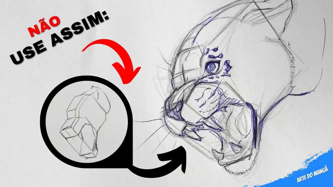 Como  EU Uso formas para desenhar qualquer coisa! (4 Ideias de estudo e perspectiva!)