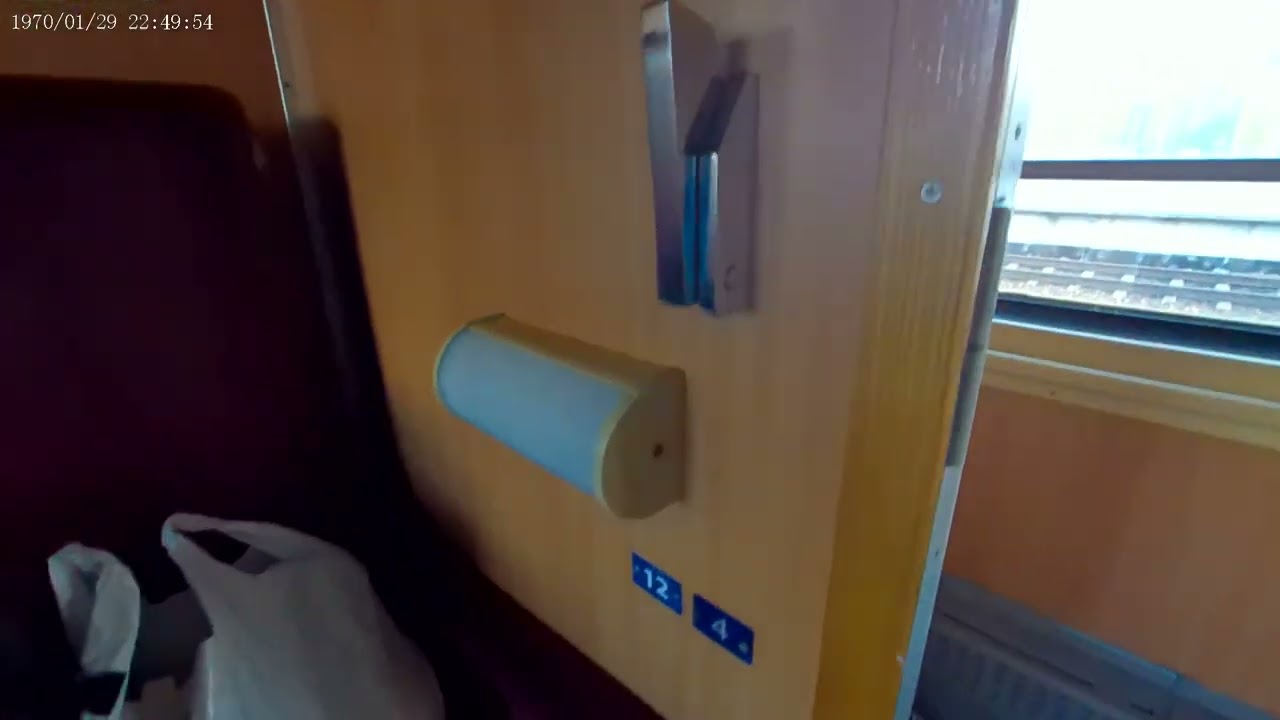 My train from Warsaw to Kyiv carriage.