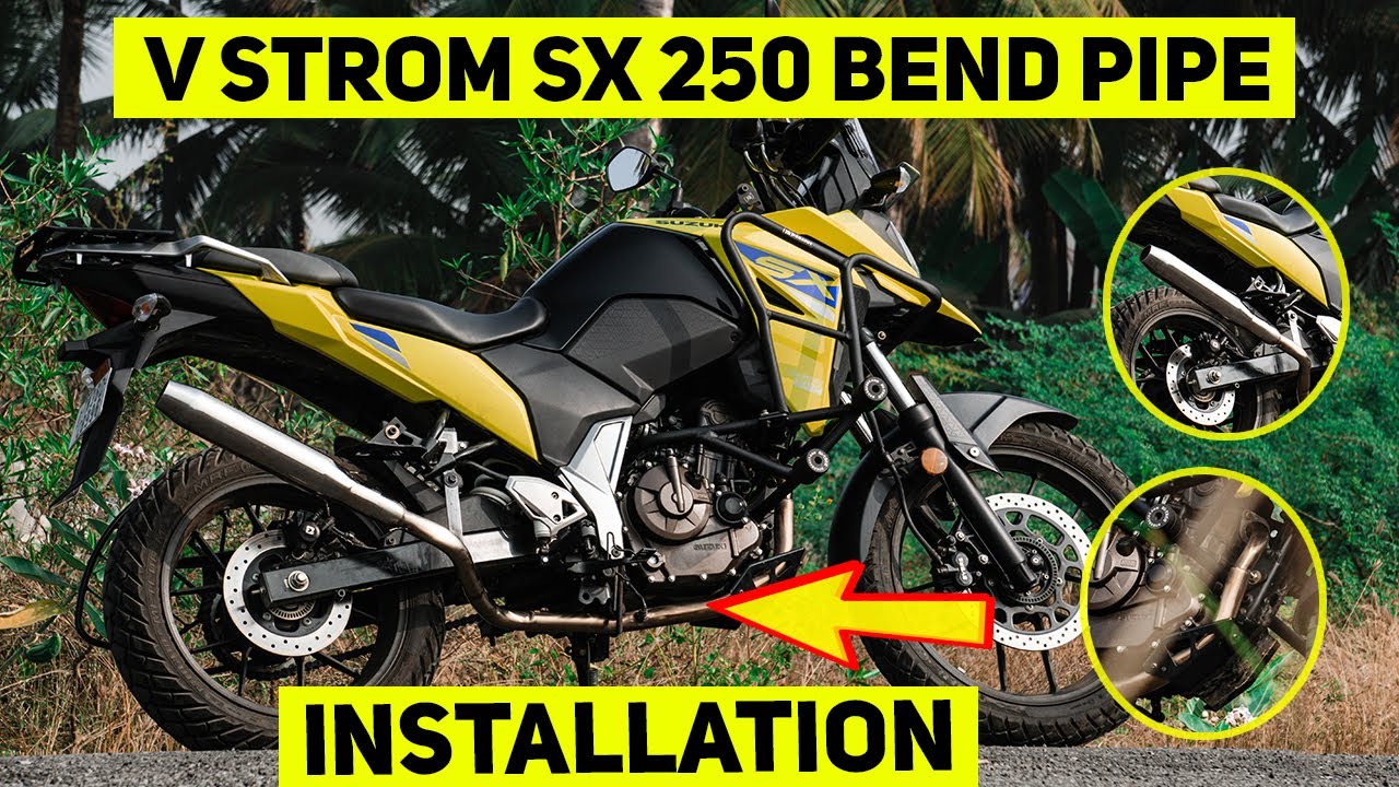 V-strom SX 250 full exhaust system modification #htexhaust
