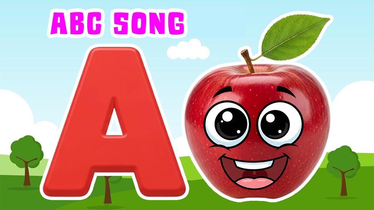 ABC Song 🍎 A for Apple | Learn Alphabet for Kids | Phonics Nursery Rhymes
