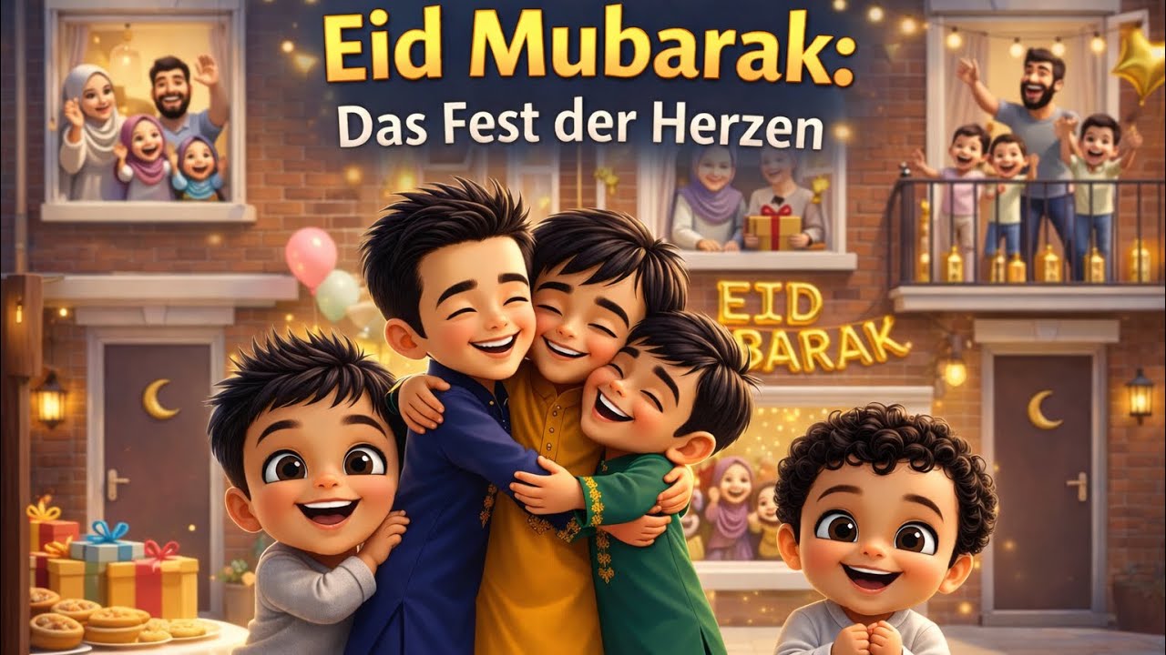 🌙 Eid Mubarak | Das Fest der Herzen 🤍 Eid al-Fitr Lied Deutsch