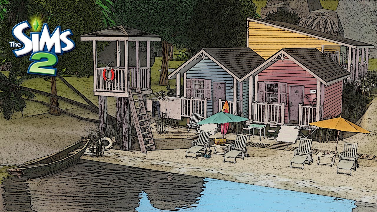 Coastal Huts I The Sims 2 Speed Build I Custom Content