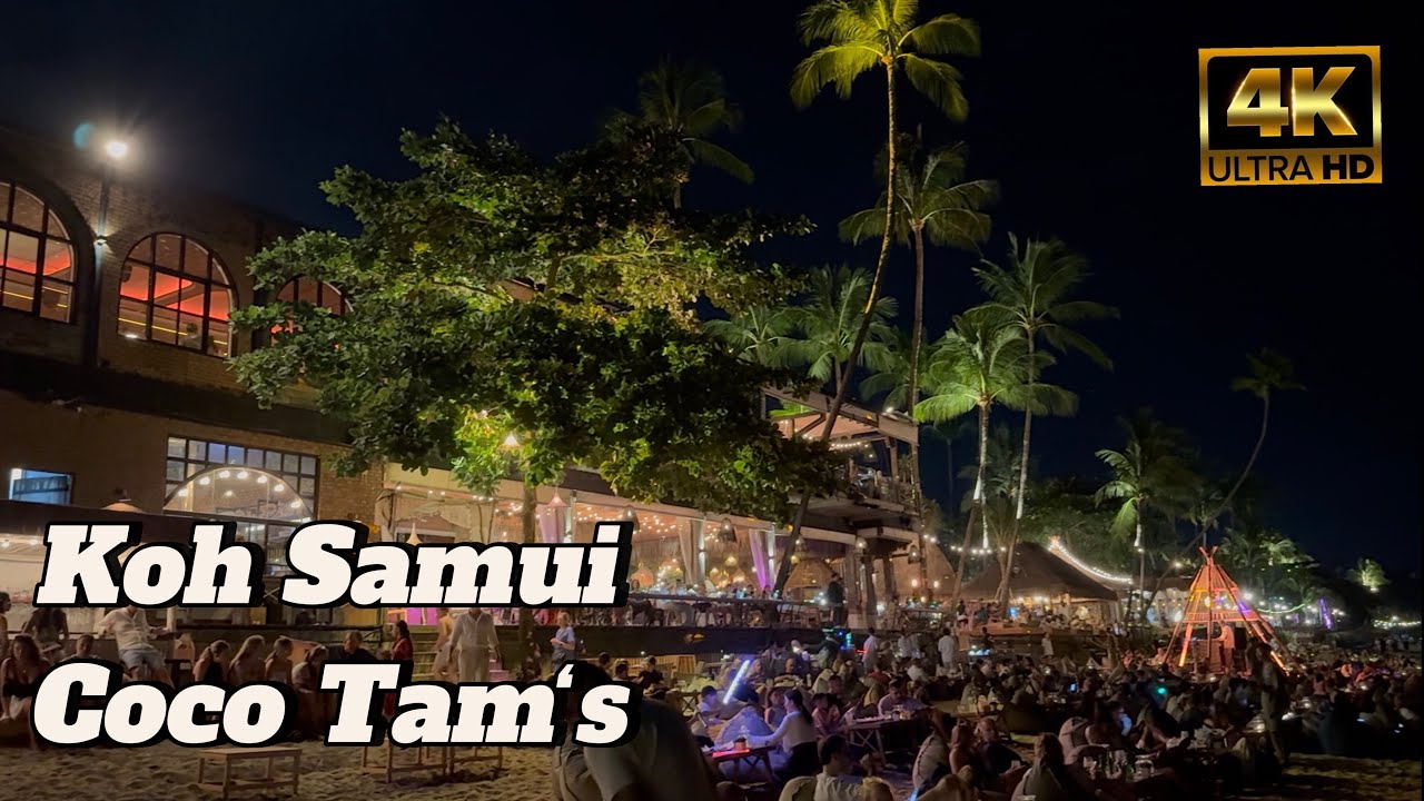 🔥Coco Tam’s Koh Samui | Thailand – Magical Night with Fire Show & Beach Vibes in Fisherman’s Village