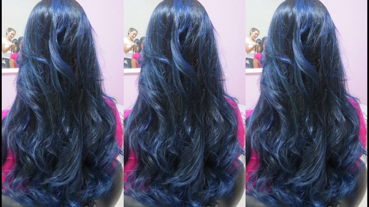 Ombre hair azul   keraton hard fix blue