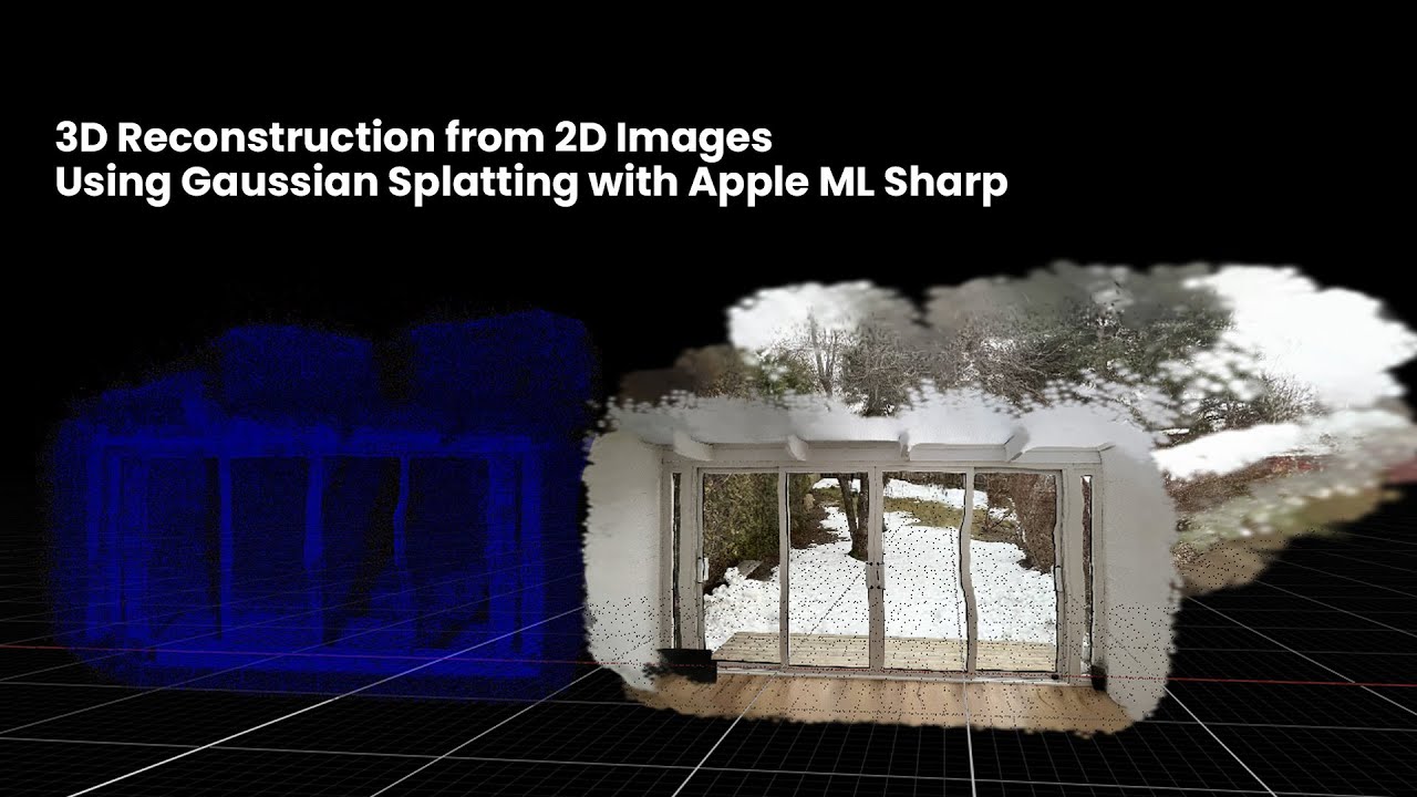 3D Reconstruction from 2D Images Using Gaussian Splatting with Apple ML Sharp