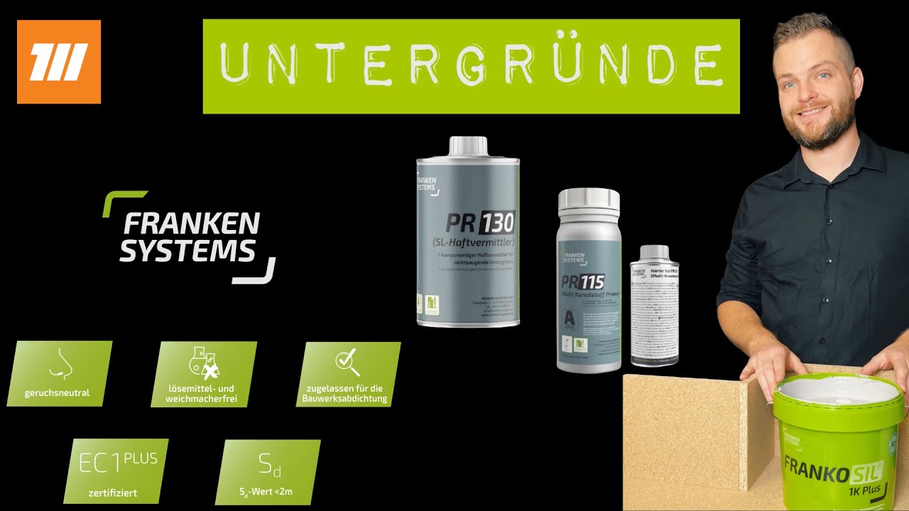 Frankosil 1K Franken Systems Untergründe Primer PR130 & PR115 - Meier Handwerkerbedarf Ansbach